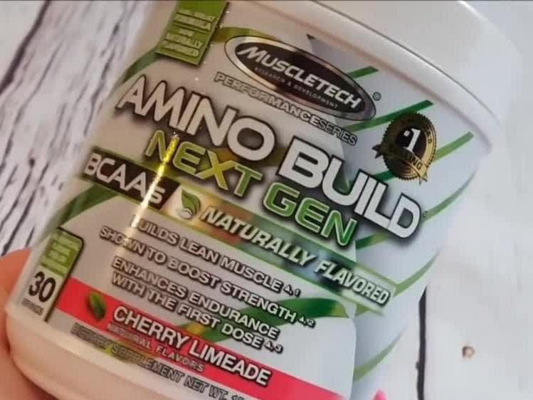 Аминокислоты Amino Build Next Gen Muscletech — фото из отзыва «Повышает силу и выносливость» (2 из 2)