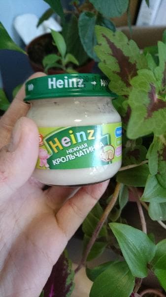 Детское пюре Heinz крольчатинка — фото из отзыва «Пюрешка из кролика для самых маленьких» (2 из 2)