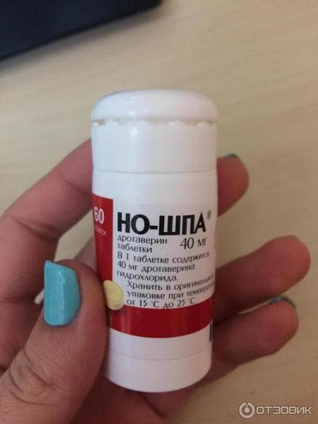 Таблетки "Но-шпа" — фото из отзыва «Лучшее средство от боли в животе» (3 из 3)