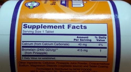 Бромелаин Now Foods (Bromelain) — фото из отзыва «Природный протеолитический фермент» (1 из 2)