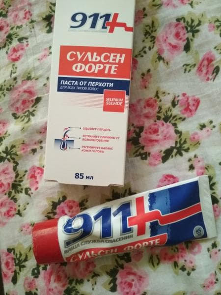 911 ПАСТА СУЛЬСЕН ФОРТЕ — фото из отзыва «Хорошее средство от перхоти»