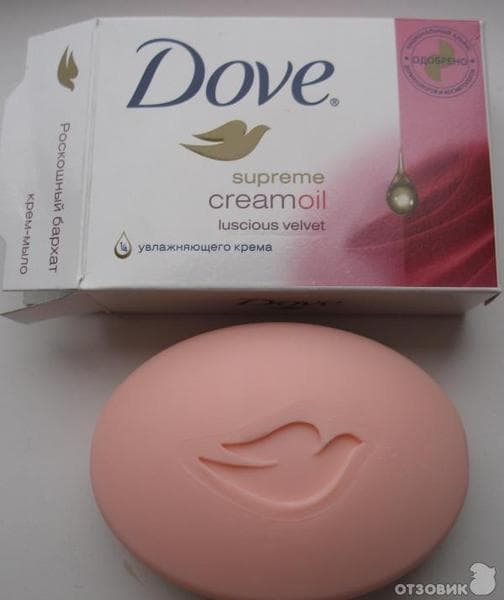 Мыло Dove  — фото из отзыва «Хорошее уходовое средство»