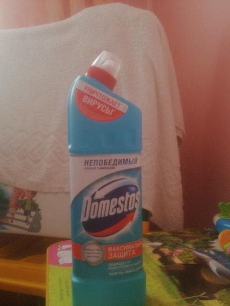 Чистящее средство Domestos — фото из отзыва «Очень классное средство»