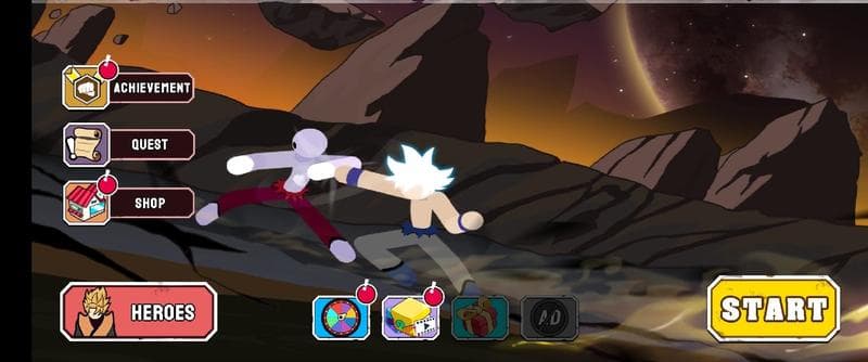 Игра "Stickman Warriors - Super Dragon Shadow Fight" — фото из отзыва «Довольно завораживающая игра» (1 из 2)