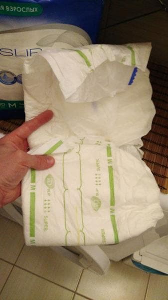 Подгузники для взрослых iD Slip — фото из отзыва «Впитывают реально на пятерку»