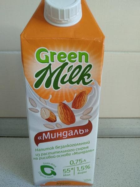 Напиток Green Milk Миндаль 1,5% — фото из отзыва «Прекрасная альтернатива коровьему молоку» (3 из 3)