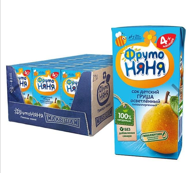Сок фруто няня — фото из отзыва «Вкусный сок»
