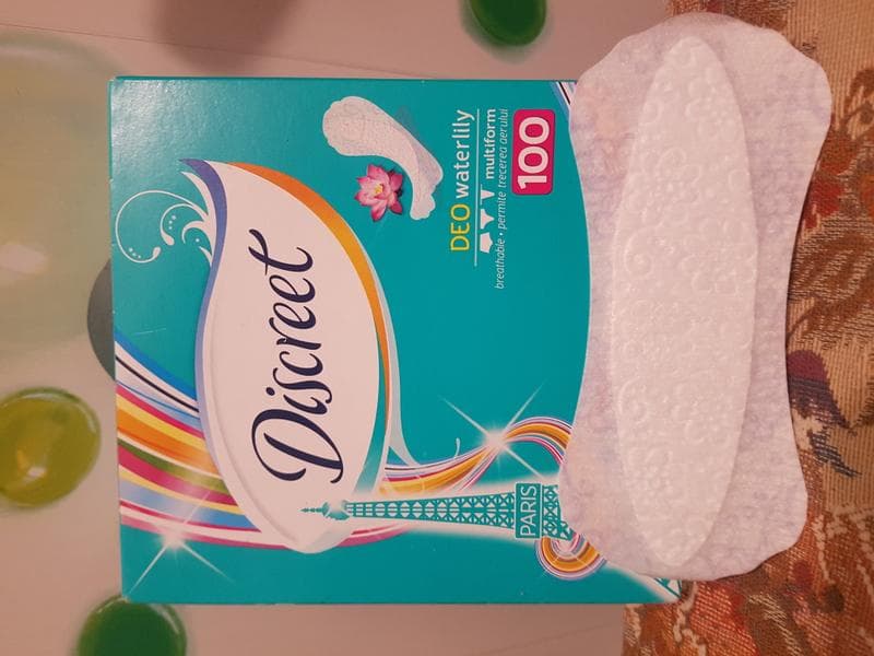 Прокладки "Discreet" водная лилия — фото из отзыва «Личная гигиена вам гарантирована»