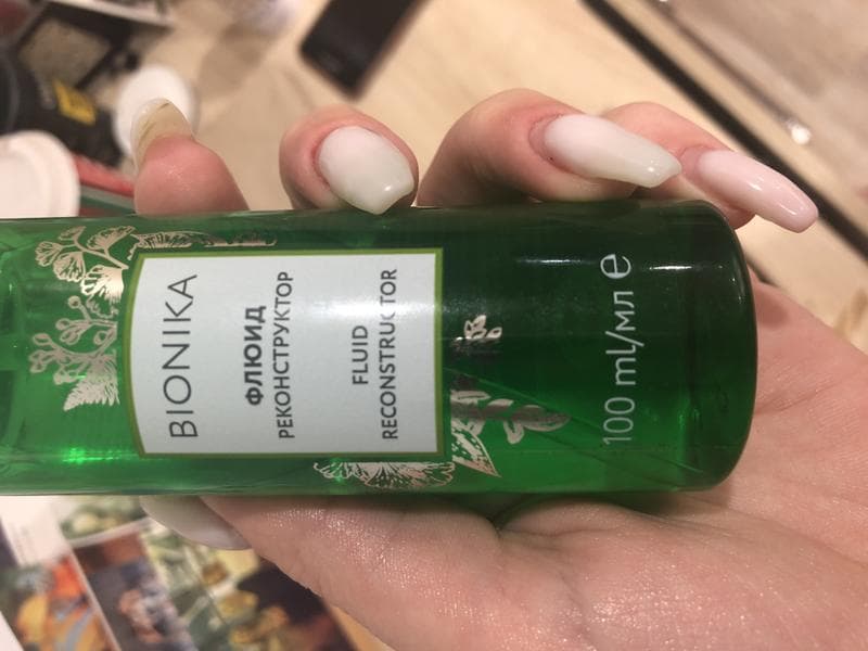Флюид для волос OLLIN PROFESSIONAL BIONIKA — фото из отзыва «Делает волосы очень мягкими» (2 из 9)