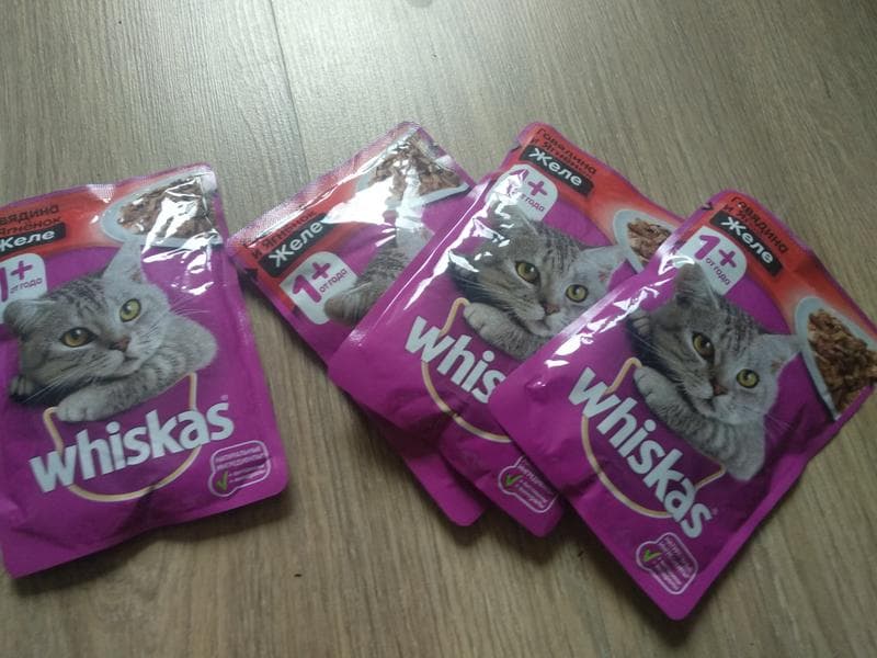 Корм для кошек whiskas — фото из отзыва «Хороший вариант среди данного ценового сегмента»