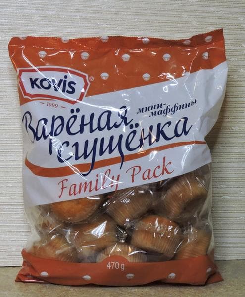 Мини-маффины "Kovis", вареная сгущенка — фото из отзыва «Неплохие.» (4 из 4)