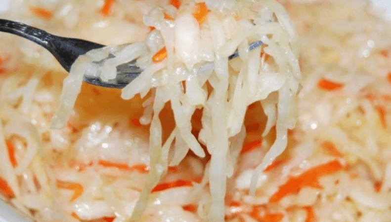 Кислая капуста — фото из отзыва «Продукт полезный для здоровья»