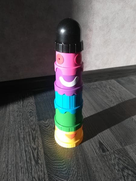 Развивающая игрушка  «Пирамидка» Ikea — фото из отзыва «Хорошая игрушка» (1 из 3)