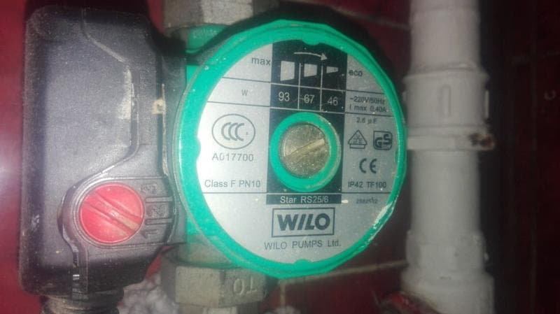 Насос для отопительных систем WILO — фото из отзыва «Пользуюсь этим насосом уже 14 лет, доволен»