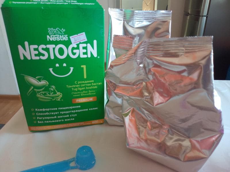 Детская смесь NESTOGEN — фото из отзыва «Сытный и экономный»