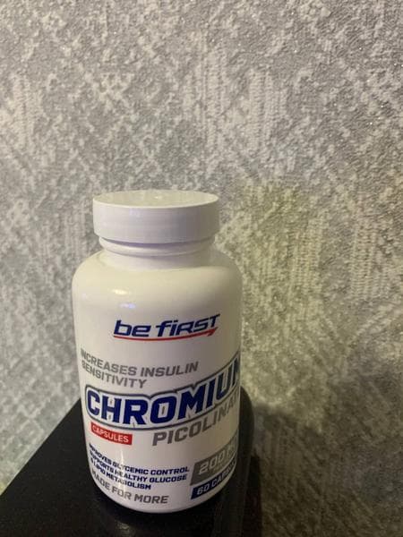 Be First Chromium Picolinate, 60 капсул — фото из отзыва «Восполняет нехватку хрома в организме»