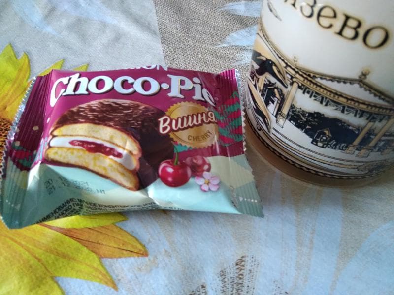 Пирожное Orion Choco Pie "Cherry" — фото из отзыва «Ну очень вкусно, обожаю чоко пай»