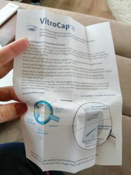 Витрокап (Vitrocap N) — фото из отзыва «Как спасти свое зрение?» (3 из 4)