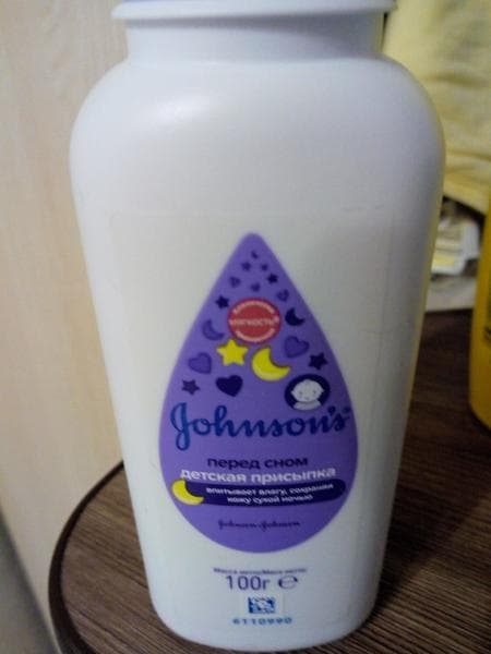 Присыпка johnsons baby  перед сном — фото из отзыва «Новинка»