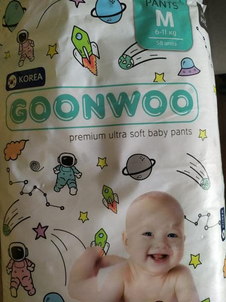 GOONWOO — фото из отзыва «Нам понравились эти подгузники-трусики» (1 из 2)