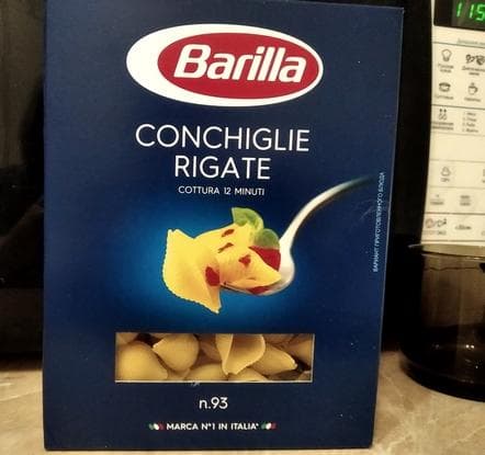 Паста Barilla Conchiglie Rigate — фото из отзыва «Вкусная паста необычной оригинальной формы»