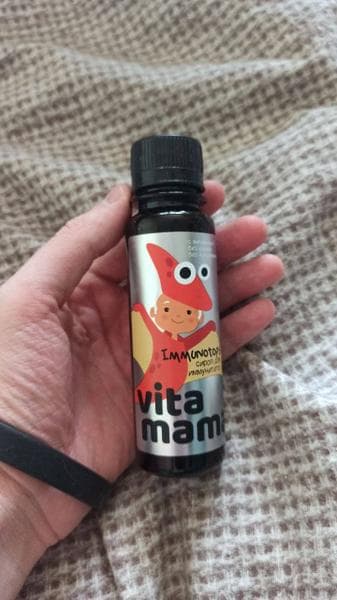 Сироп для иммунитета Immunotops Vitamama — фото из отзыва «Эффективный для детей»