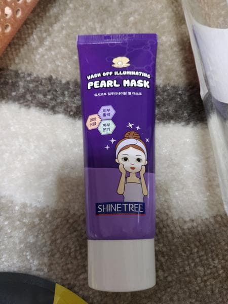 Маска для лица ShineTree Wash off illuminating pearl mask — фото из отзыва «Хорошая маска для лица.»