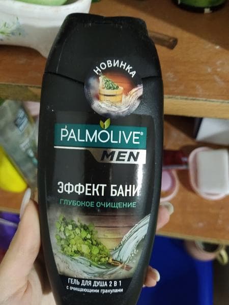 Гель для душа Palmolive Man эффект бани глубокое очищение — фото из отзыва «Хороший гель для душа.»