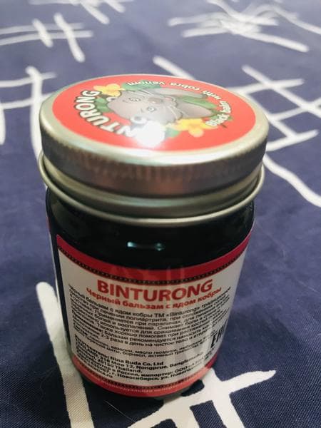 Binturong Black balm with cobra venom — фото из отзыва «Помогает снять боль» (1 из 2)