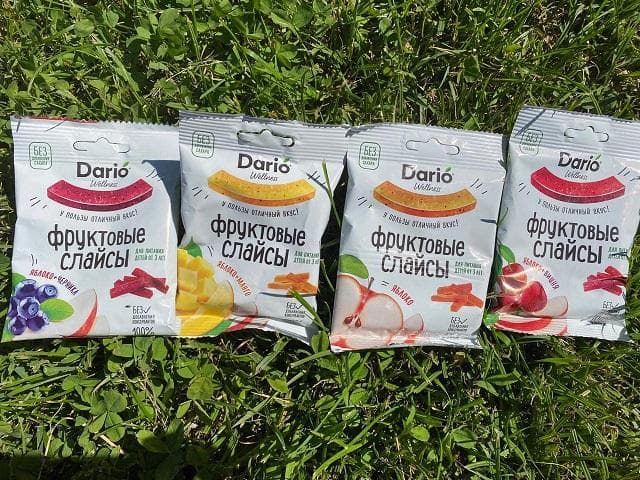 Фруктовые слайсы  Dario Wellness — фото из отзыва «Отличная альтернатива конфетам и печенюшкам.» (3 из 3)