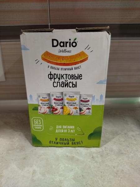 Фруктовые слайсы  Dario Wellness — фото из отзыва «Мои безвредные сладости от Dario.» (1 из 5)