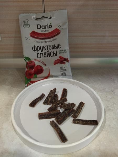 Фруктовые слайсы  Dario Wellness — фото из отзыва «Мои безвредные сладости от Dario.» (5 из 5)