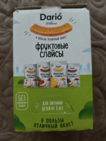 Фруктовые слайсы  Dario Wellness — фото из отзыва «Идеально для перекусов!» (1 из 4)