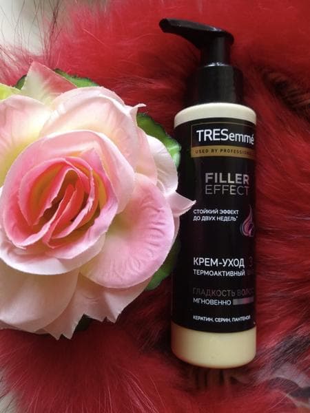 Крем-уход для волос Tresemme Filler effect — фото из отзыва «Эффект выпрямления волос»