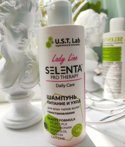 Шампунь Selenta Pro Therapy — фото из отзыва «Я новичок в области органической косметики, но этот бренд мн» (1 из 2)
