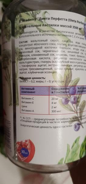 Dieta Perfetta. Детокс. — фото из отзыва «Вкусные пастилки для похудения.» (1 из 3)