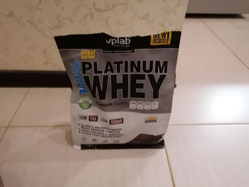 100% Platinum Whey со вкусом Chocolate от VPLAB — фото из отзыва «Нравится, этот протеин.» (1 из 4)