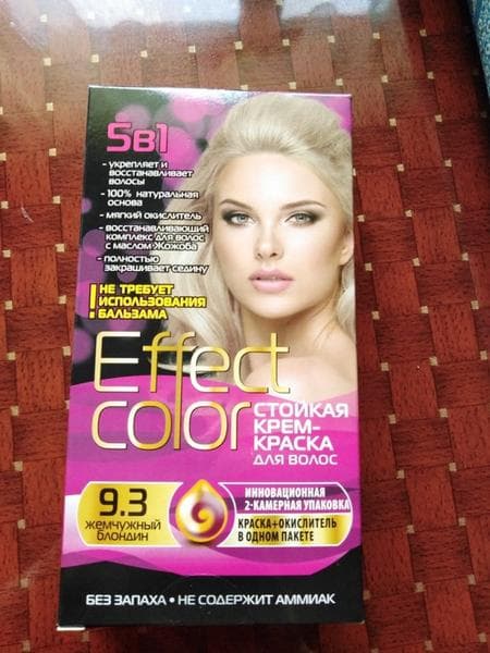Крем-краска для волос Effect color  — фото из отзыва «Больше не куплю - разочаровала» (3 из 3)