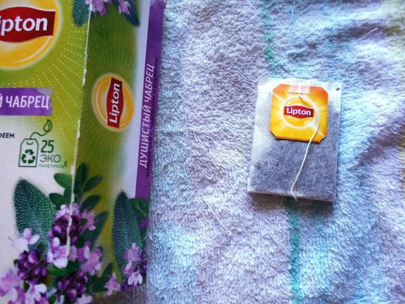 Чай черный Lipton  "Душистый чабрец" — фото из отзыва «Обожаю чабрец, где бы он не был» (2 из 3)