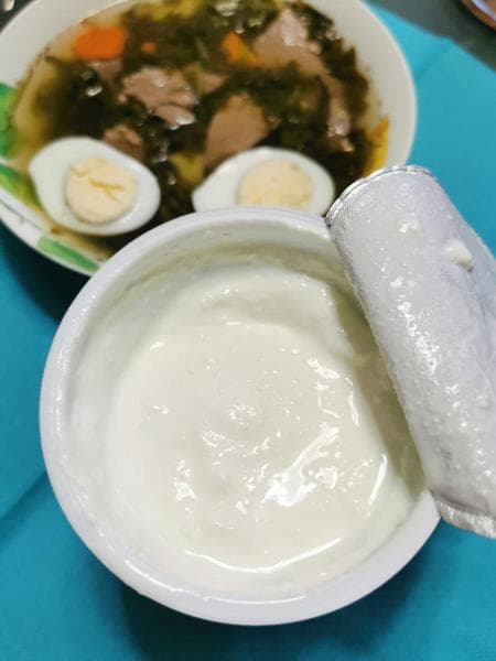 Сметана "Это Лето" 20% — фото из отзыва «Натуральная сметана с нежным сливочным вкусом. Рекомендую!»
