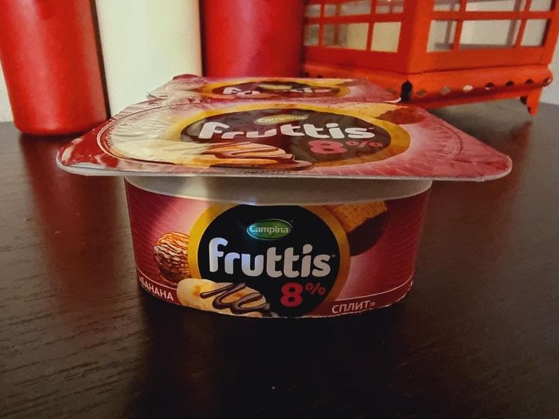 Йогурт Campina Fruttis "Пино-колада" — фото из отзыва «Мои любимые йогурты фруттис» (4 из 6)