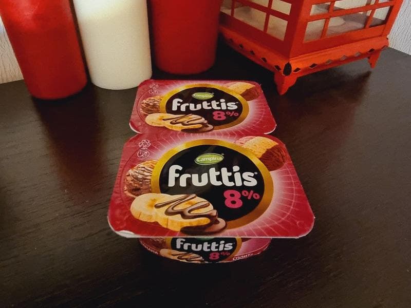 Йогурт Campina Fruttis "Пино-колада" — фото из отзыва «Мои любимые йогурты фруттис» (6 из 6)