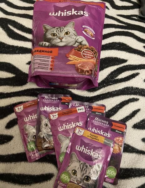 Корм для кошек whiskas — фото из отзыва «Большое разнообразие вкусов»