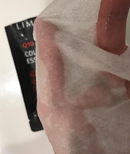 Тканевая маска для лица Limoni Q10 collagen essence mask — фото из отзыва «Классная» (1 из 3)