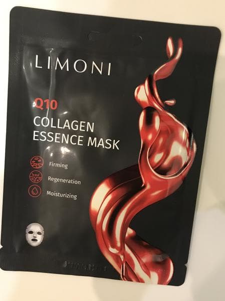 Тканевая маска для лица Limoni Q10 collagen essence mask — фото из отзыва «Классная» (3 из 3)