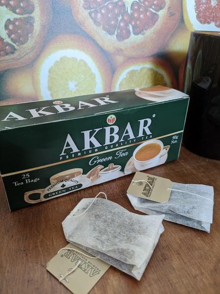 Чай Акбар зеленый 25 пак. — фото из отзыва «Akbar Китайский - отличный зеленый чай»