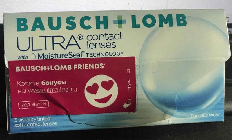 Линзы Bausch+Lomb ULTRA — фото из отзыва «Суперское качество линз»