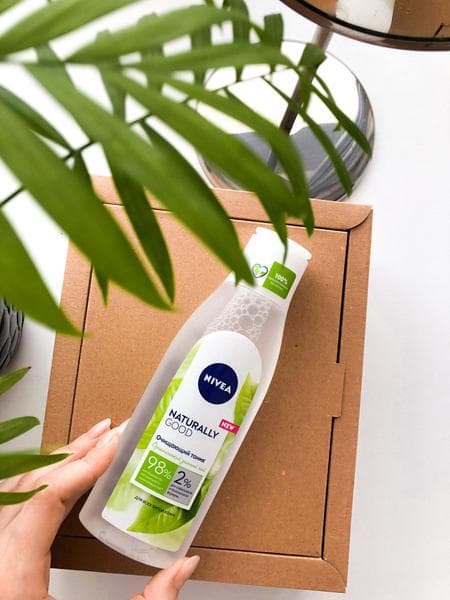 Очищающий тоник Nivea  — фото из отзыва «Очищающий тоник органический зелёный чай»