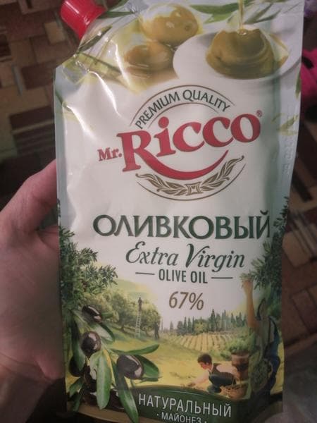 Майонез оливковый " mr. Ricco" — фото из отзыва «Вкусный»