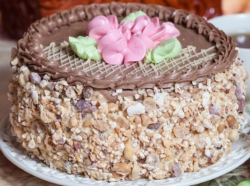 Торт "Маленький киевский" — фото из отзыва «Очень вкусный торт. Всем рекомендую.»